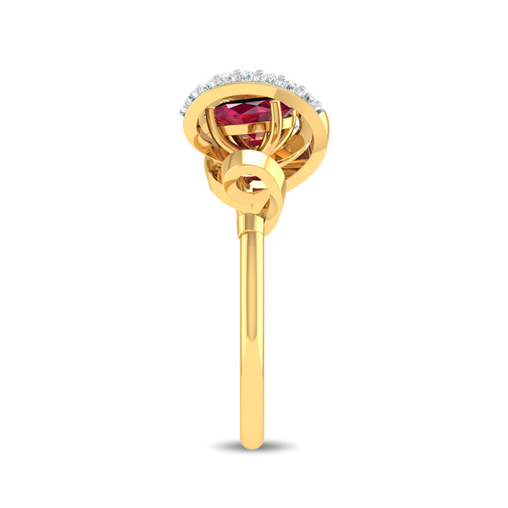 Spiral Ruby Ring