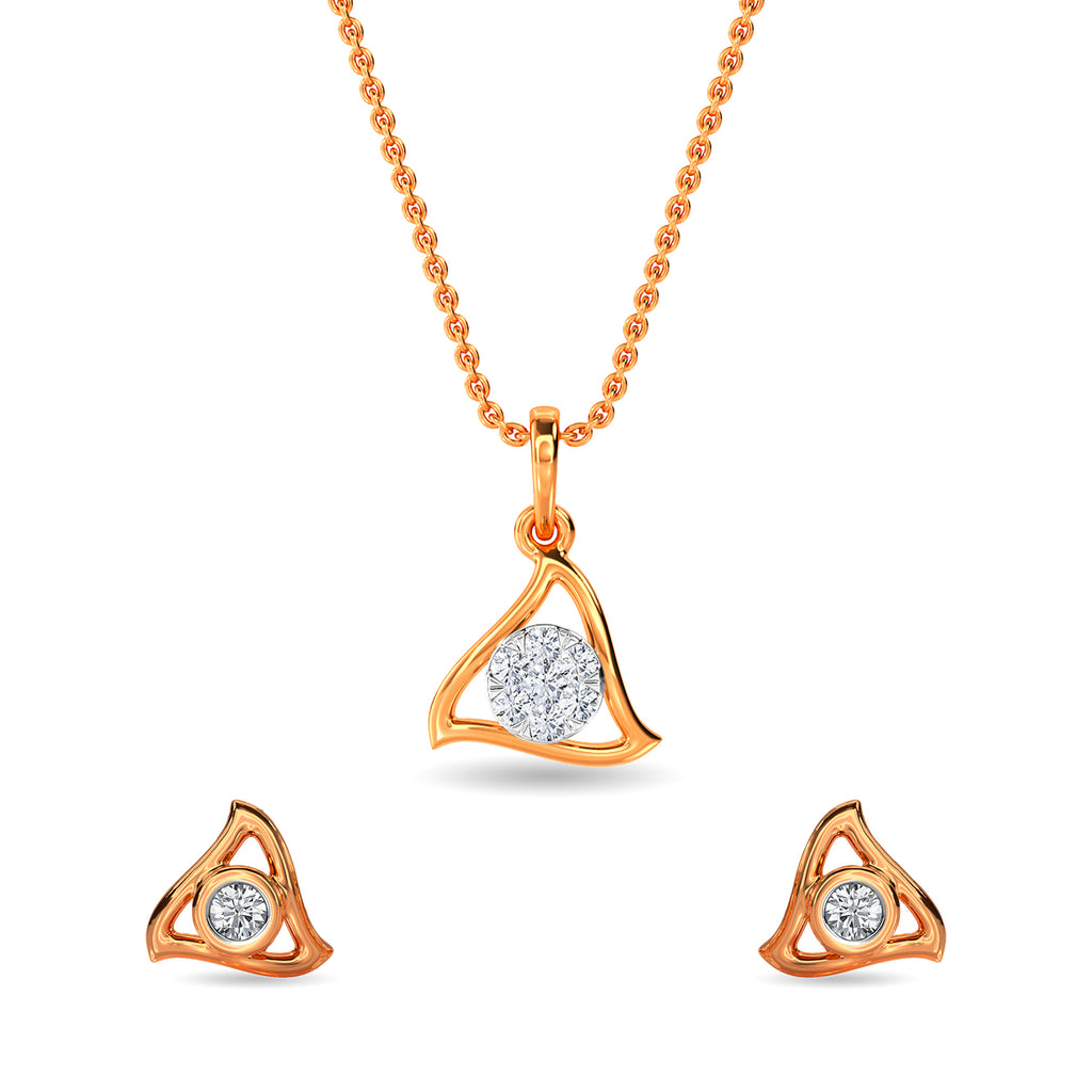 Ruby Pendant Set