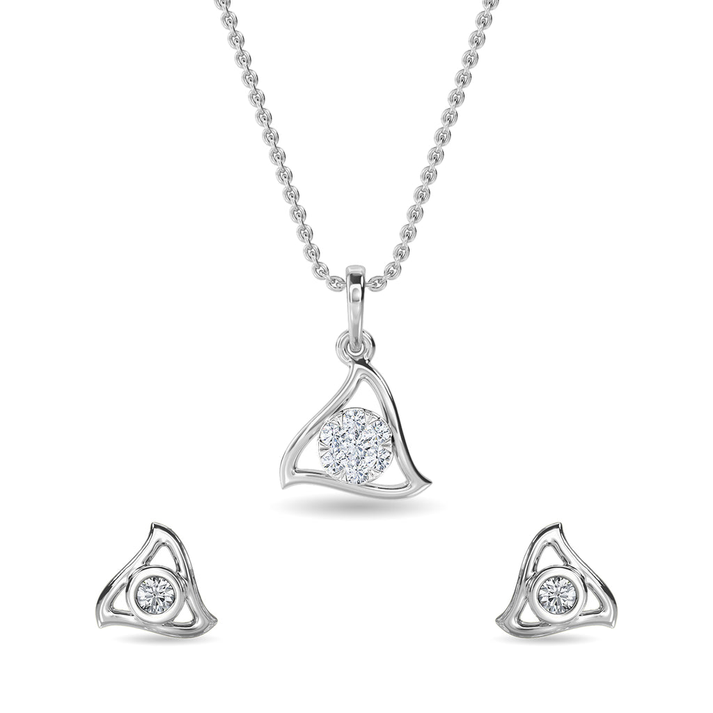 Ruby Pendant Set