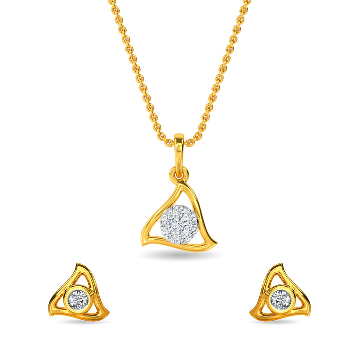 Ruby Pendant Set