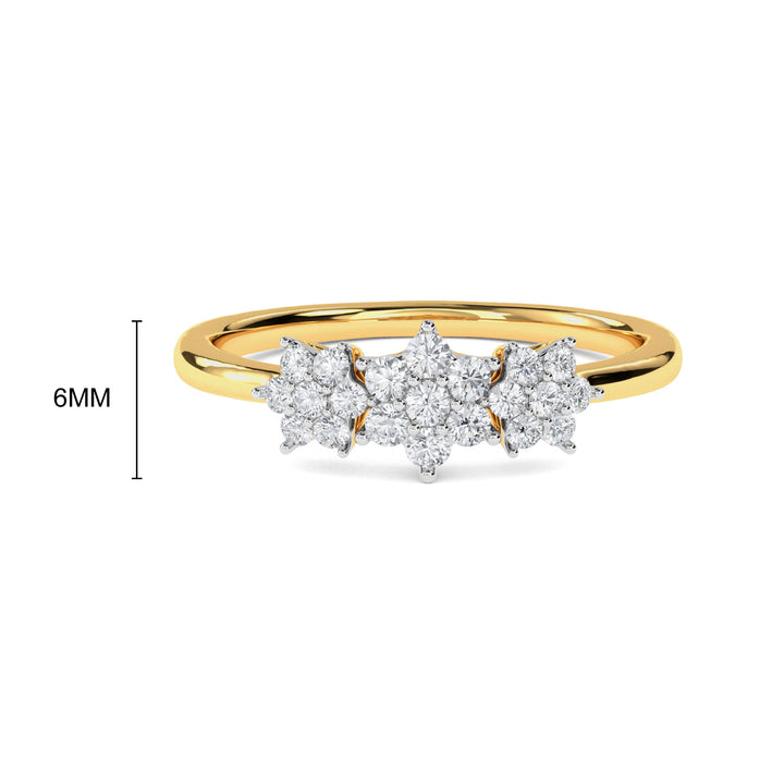 Three Flower Ring