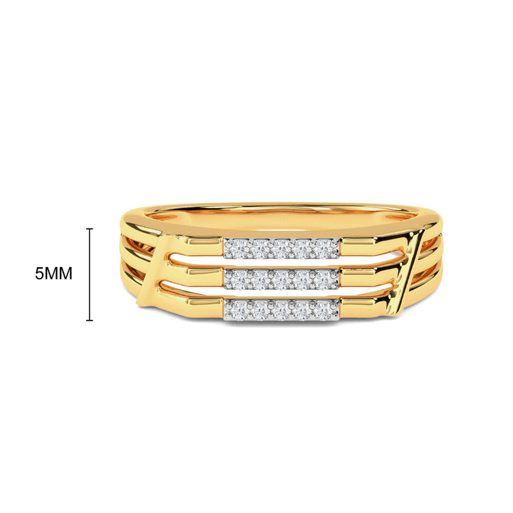 Three Row Ring For Him
