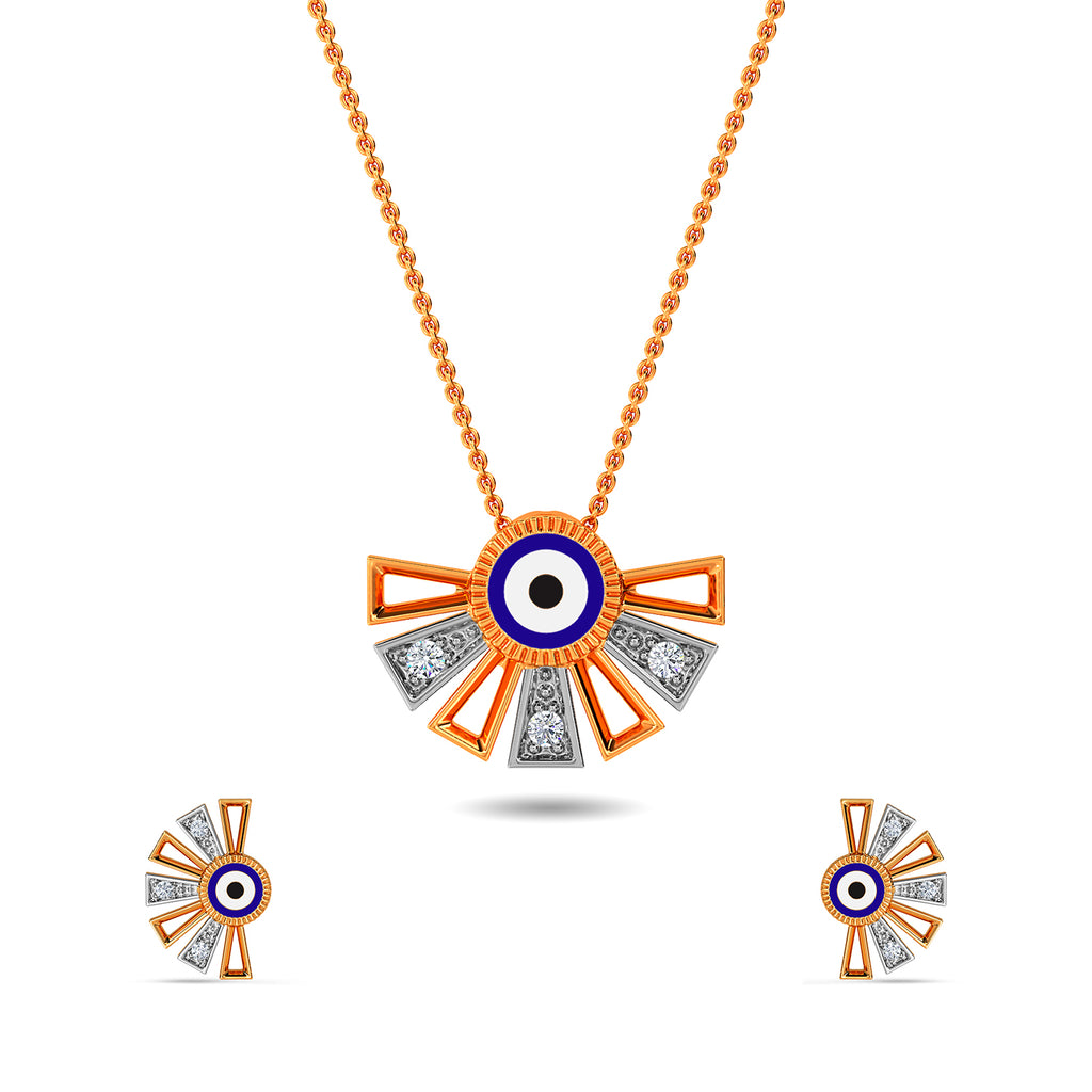 Garima Evil Eye Pendant Set