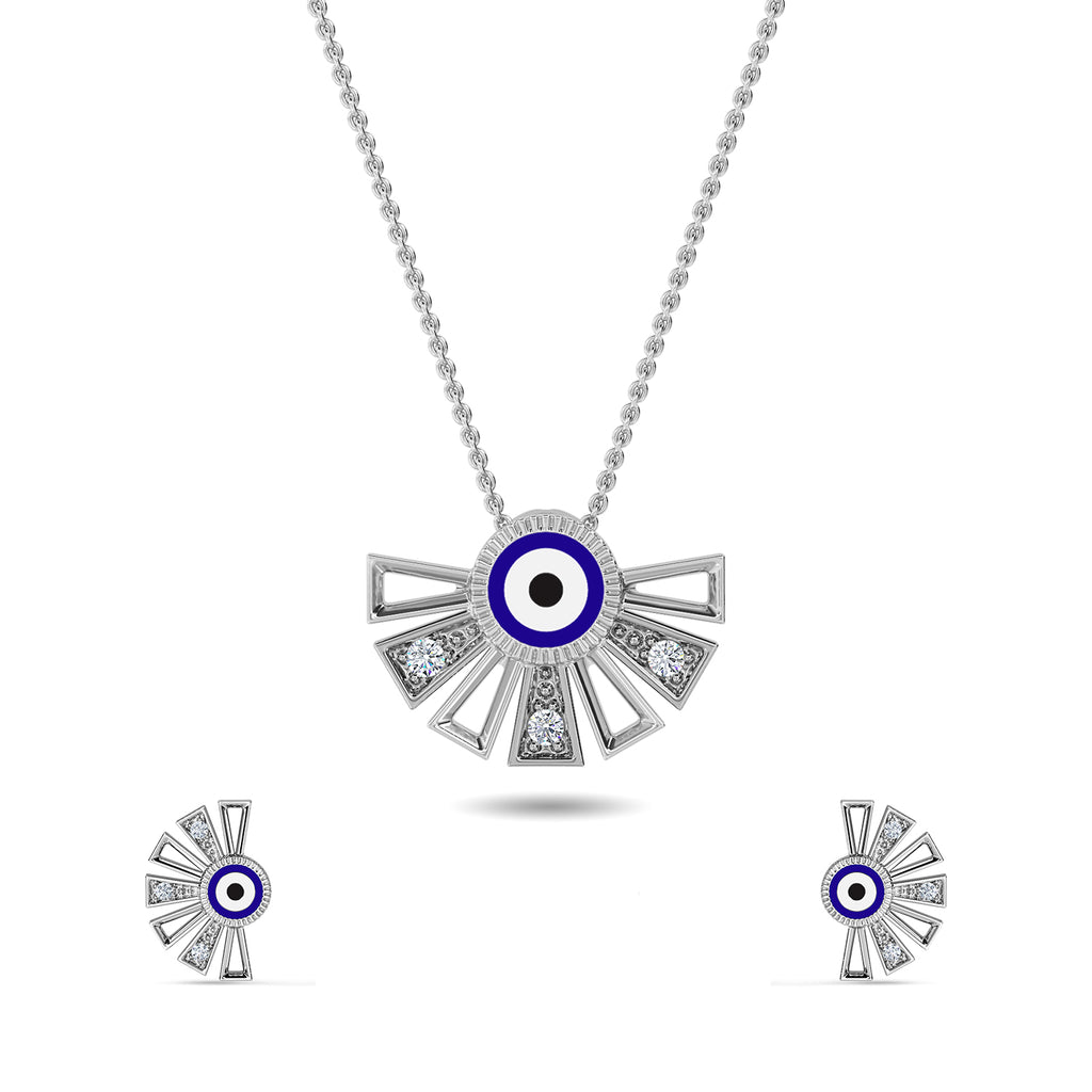 Garima Evil Eye Pendant Set