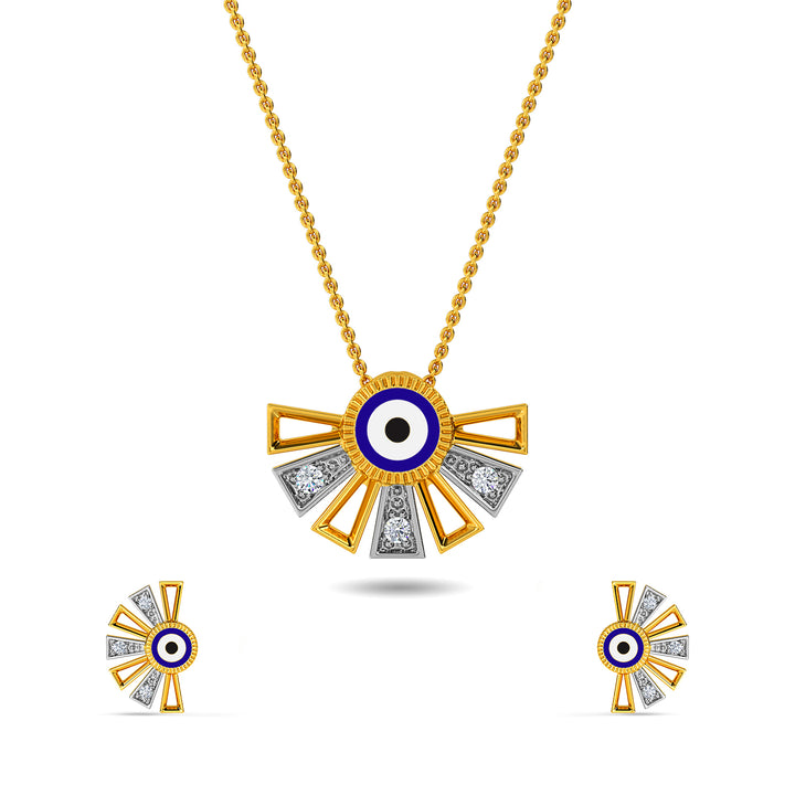 Garima Evil Eye Pendant Set
