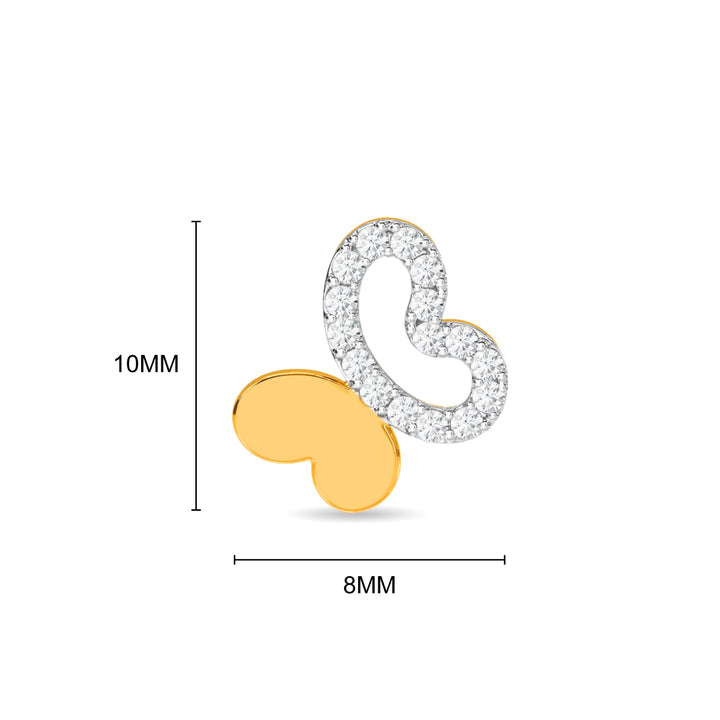 Bijou Butterfly Kids Studs