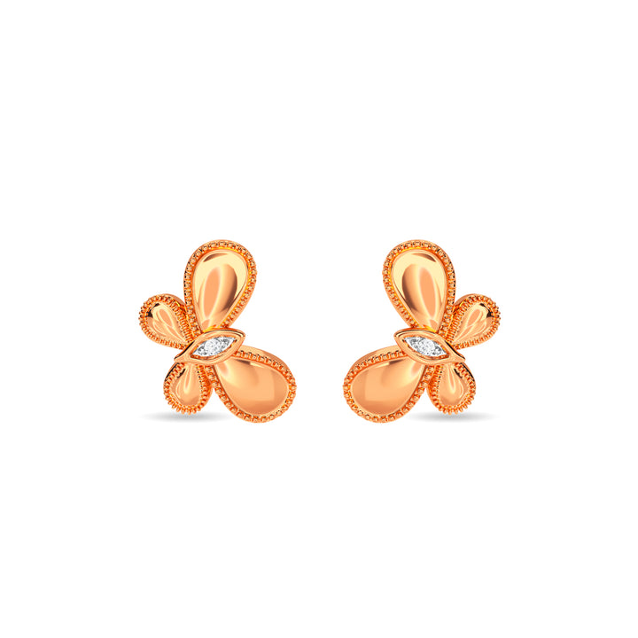 Sparkling Butterfly Kids Studs