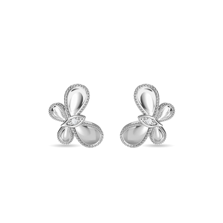 Sparkling Butterfly Kids Studs