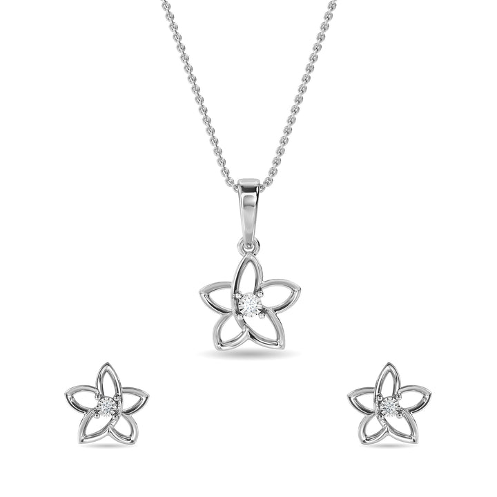Classic Flower Pendant Set