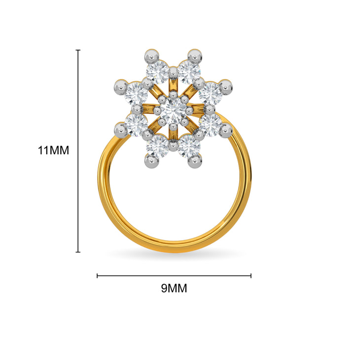 Winter Nose Pin