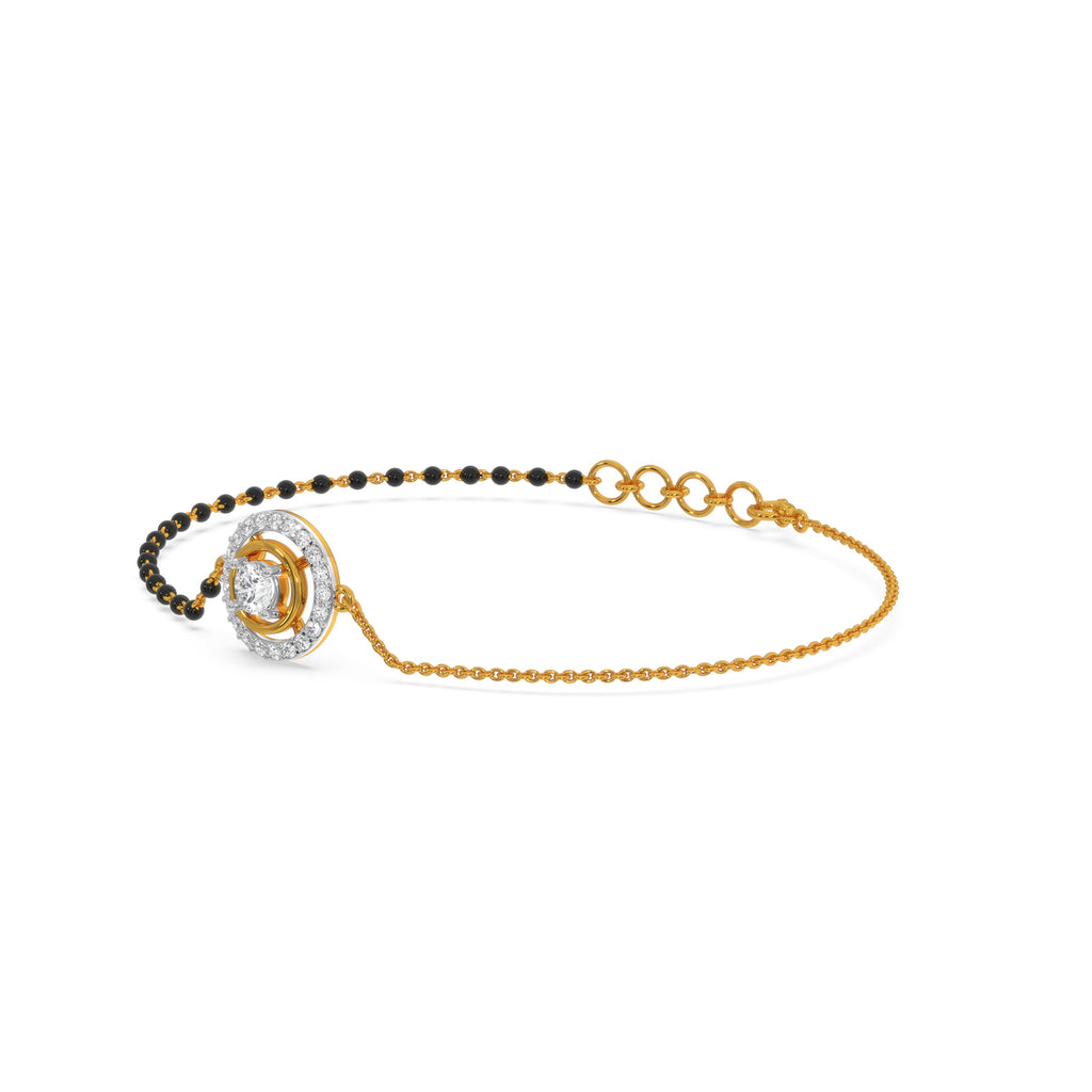 Rowena Solitaire Mangalsutra Bracelet
