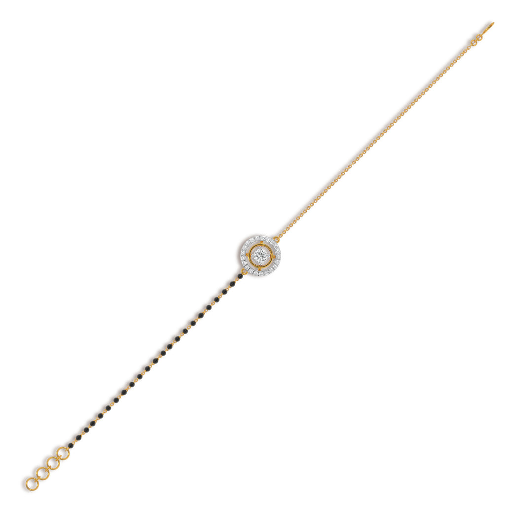 Rowena Solitaire Mangalsutra Bracelet