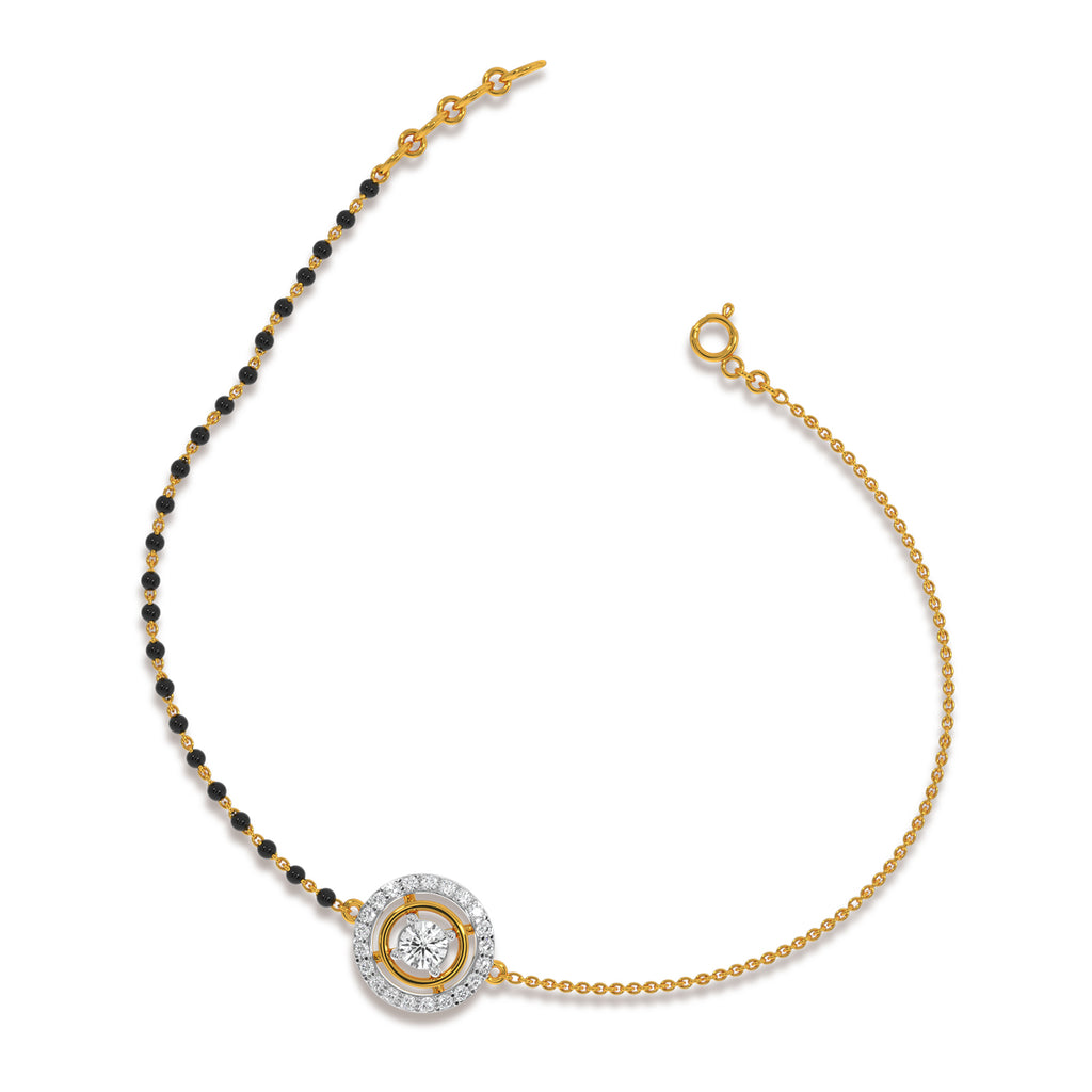 Rowena Solitaire Mangalsutra Bracelet