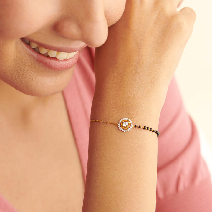 Rowena Solitaire Mangalsutra Bracelet