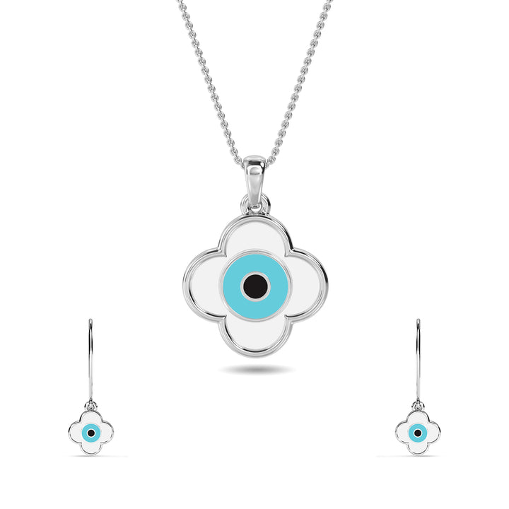 Sahana Evil Eye Pendant Set