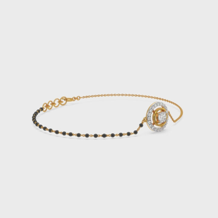 Rowena Solitaire Mangalsutra Bracelet