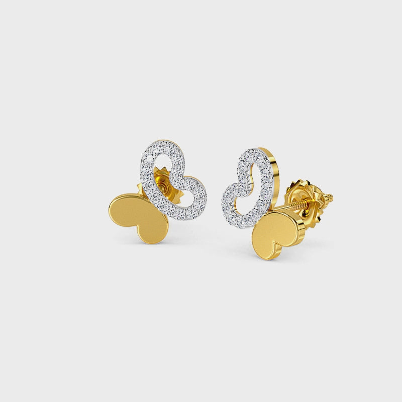 Bijou Butterfly Kids Studs