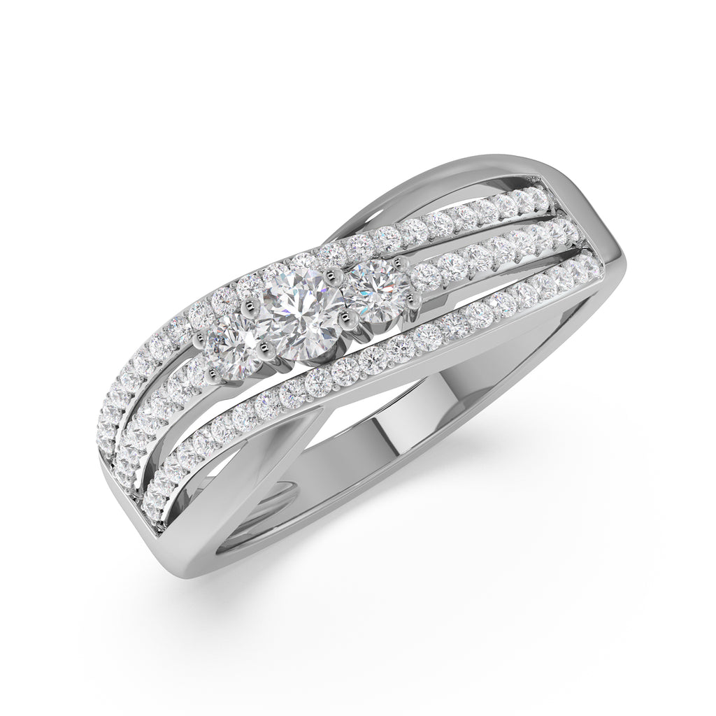Three Stone Women Fancy Ring