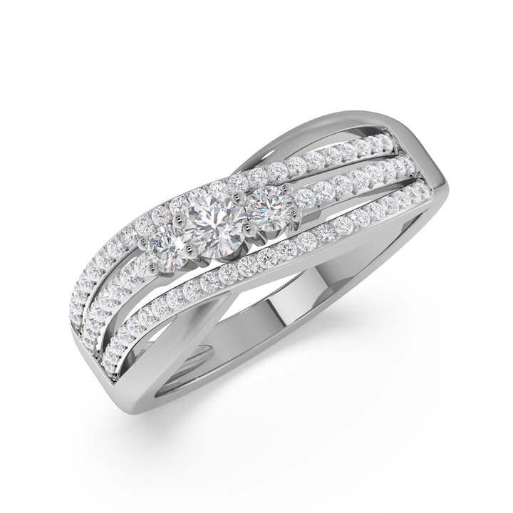 Three Stone Women Fancy Ring