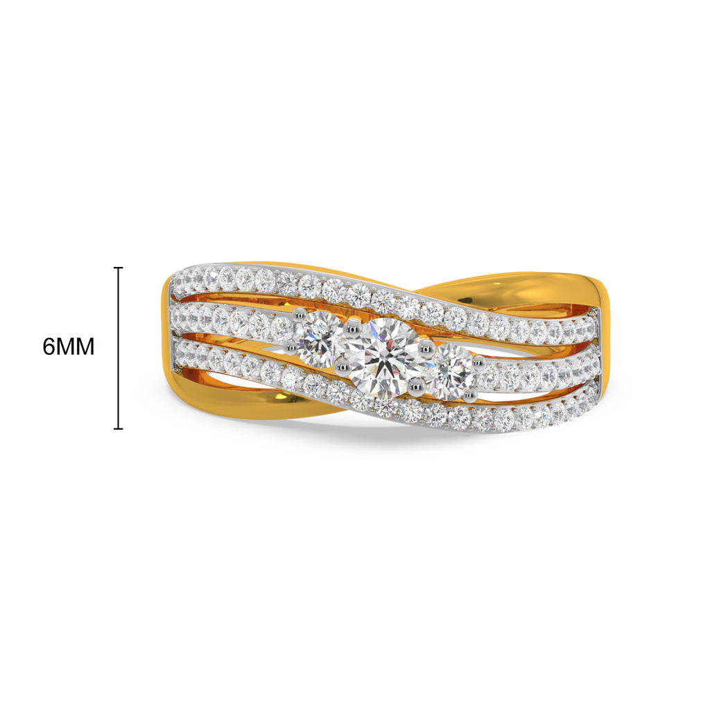 Three Stone Women Fancy Ring