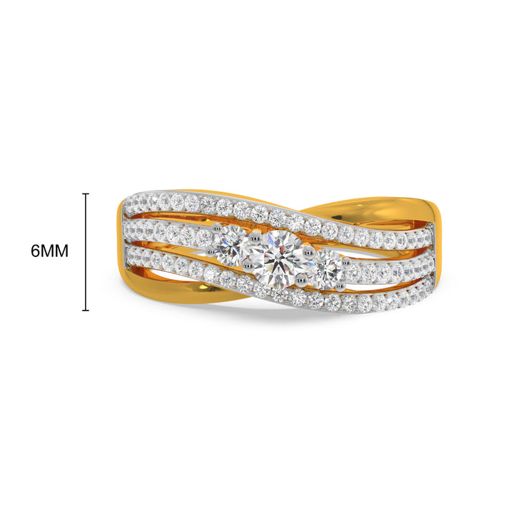 Three Stone Women Fancy Ring