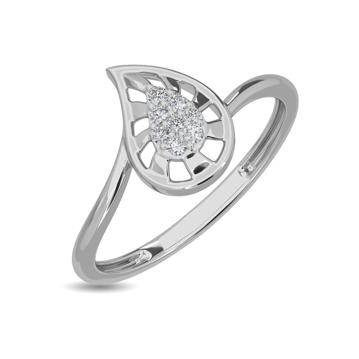 Paisley Cluster Diamond Ring