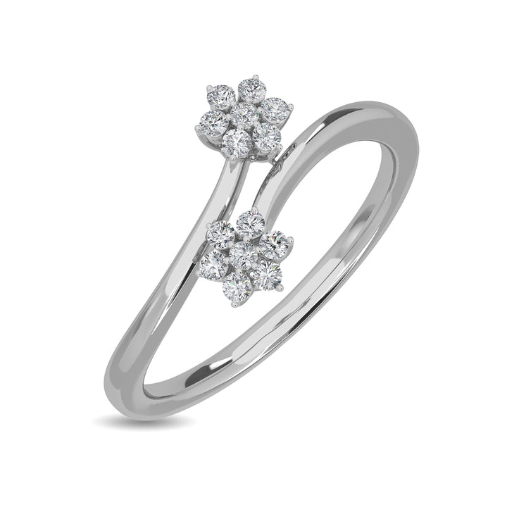 Duo Floret Diamond Ring
