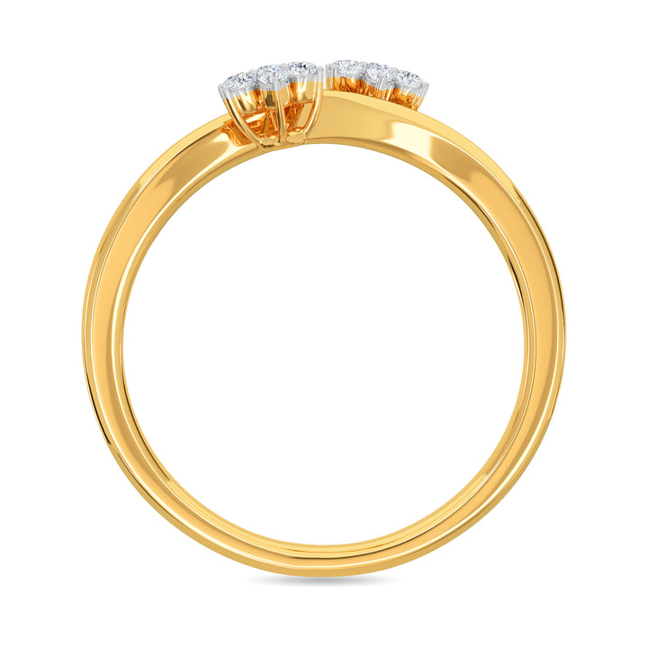 Duo Floret Diamond Ring