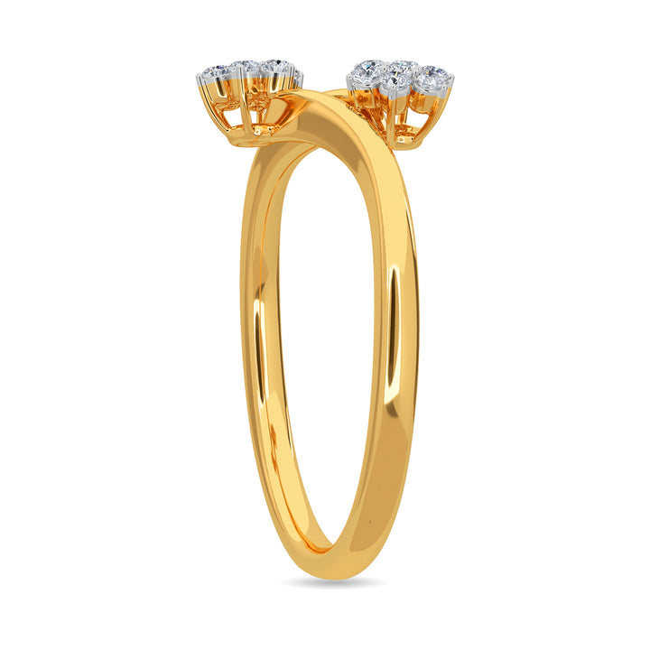 Duo Floret Diamond Ring
