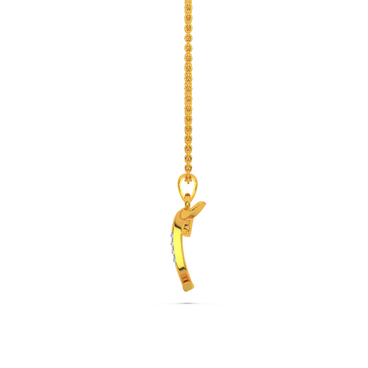 Alphabet T Diamond Pendant