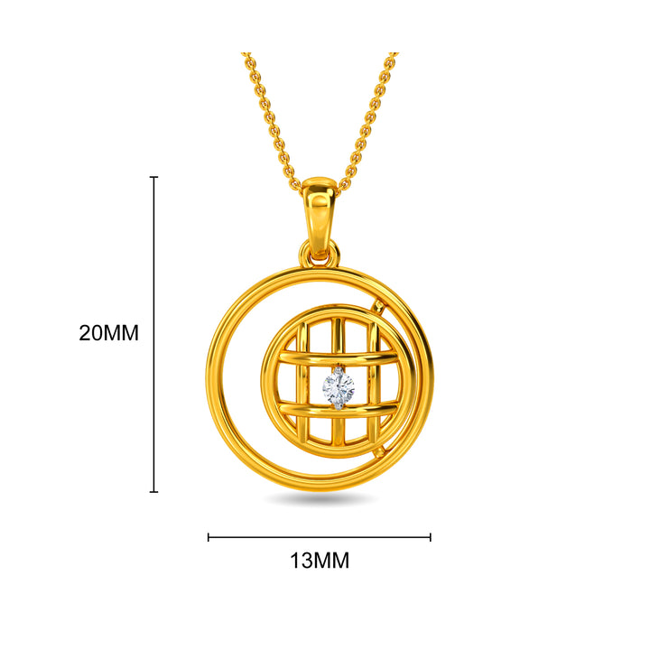 Afet Diamond Pendant