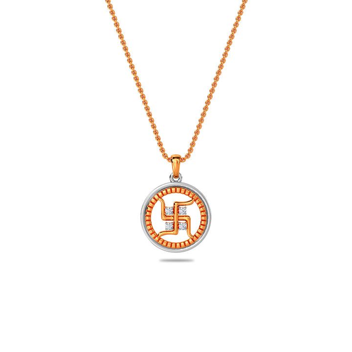 Swastik Gold Pendant