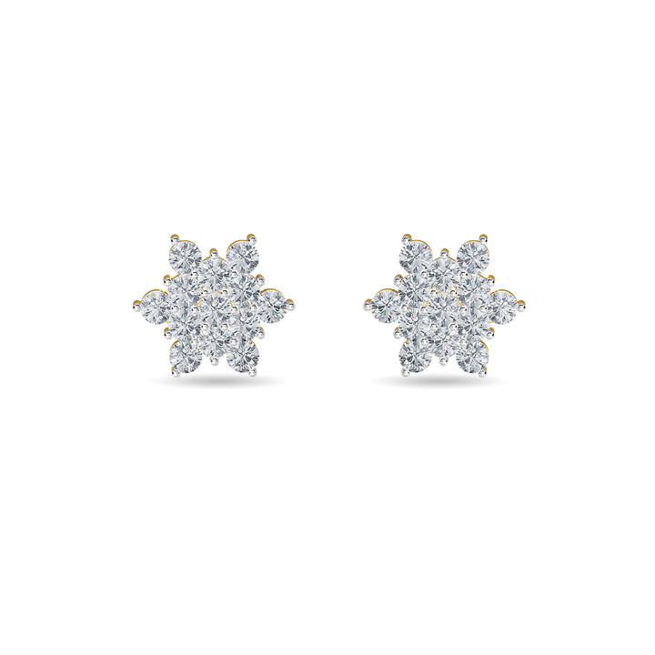 Luminous Cluster Diamond Earring