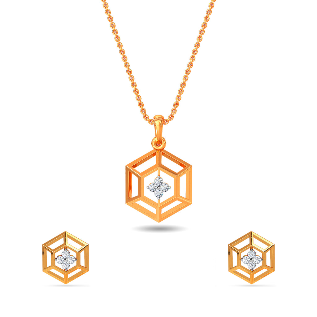 Luisa Diamond Pendant Set