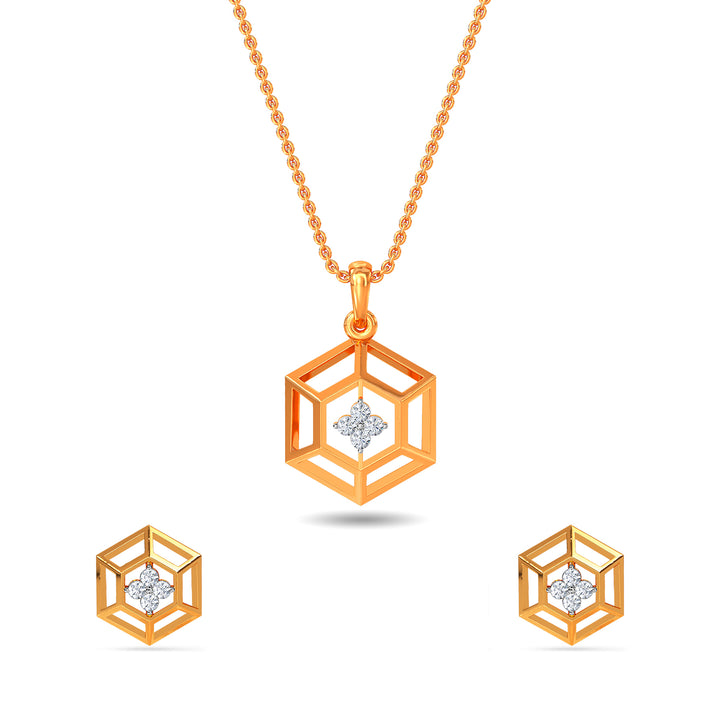 Luisa Diamond Pendant Set