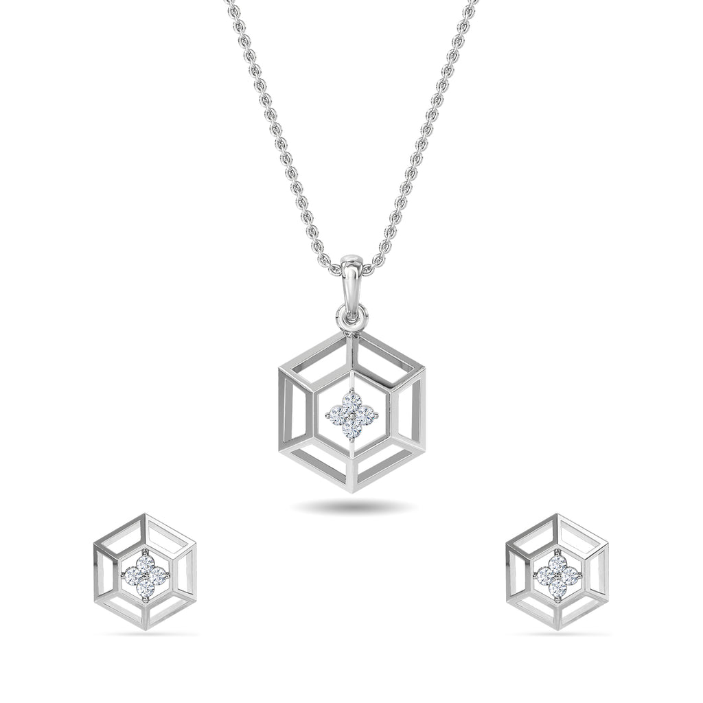 Luisa Diamond Pendant Set