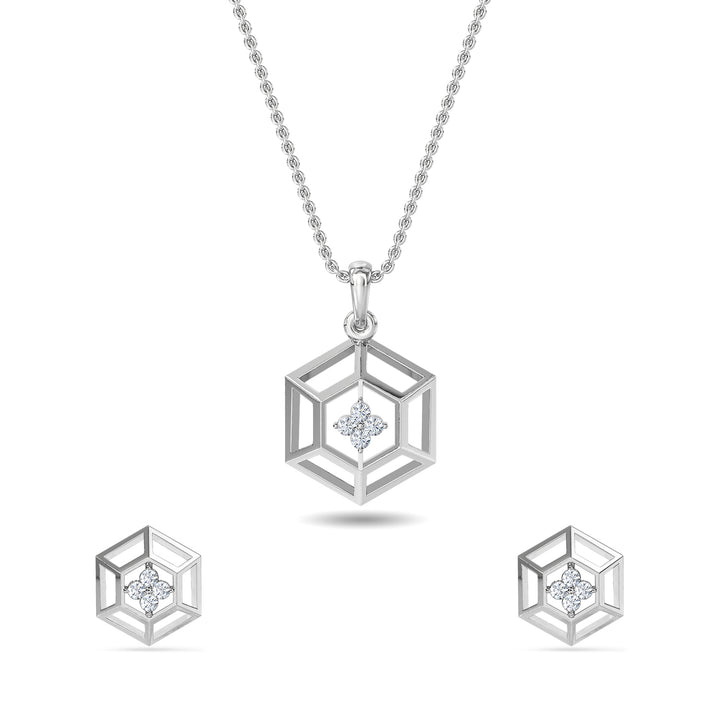 Luisa Diamond Pendant Set