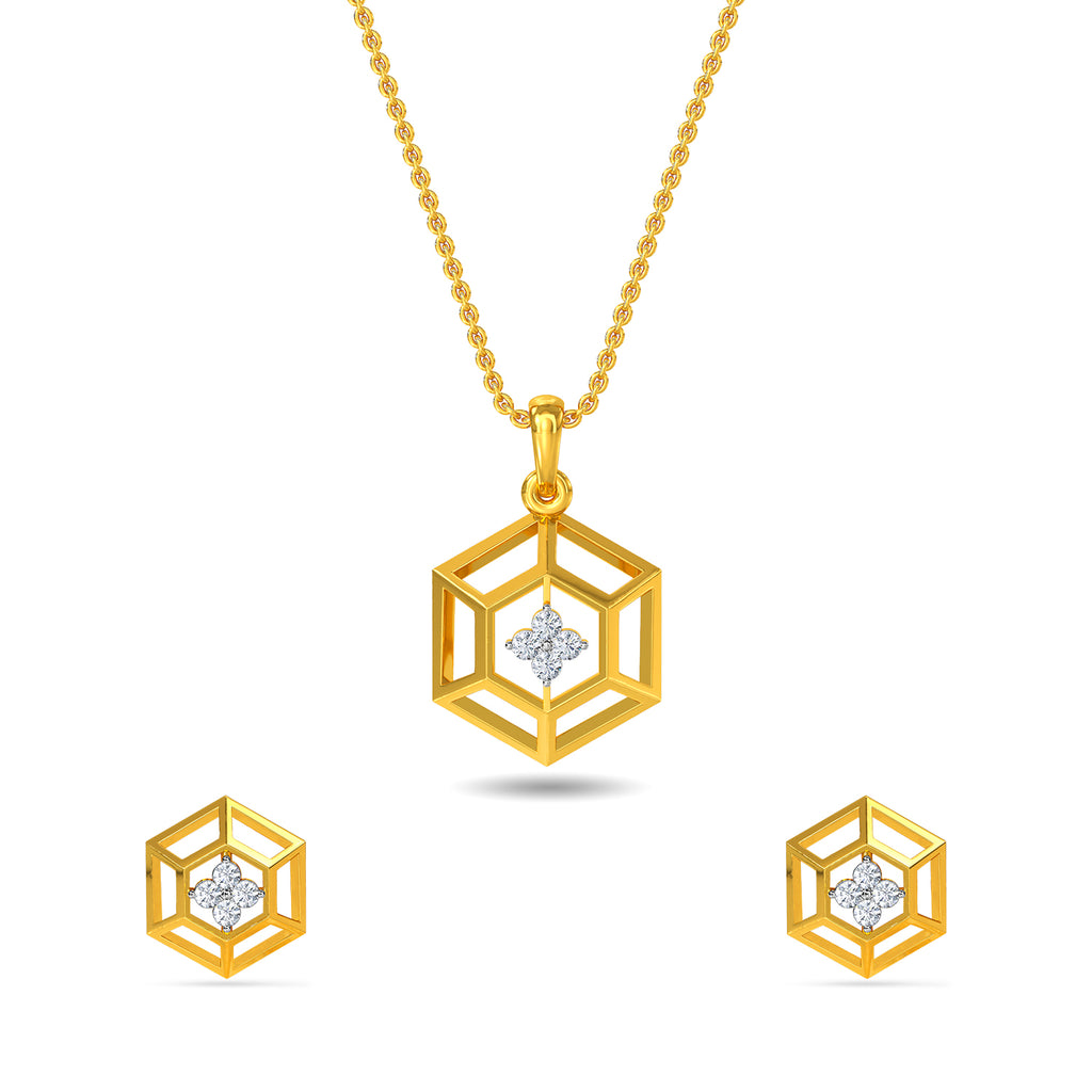 Luisa Diamond Pendant Set