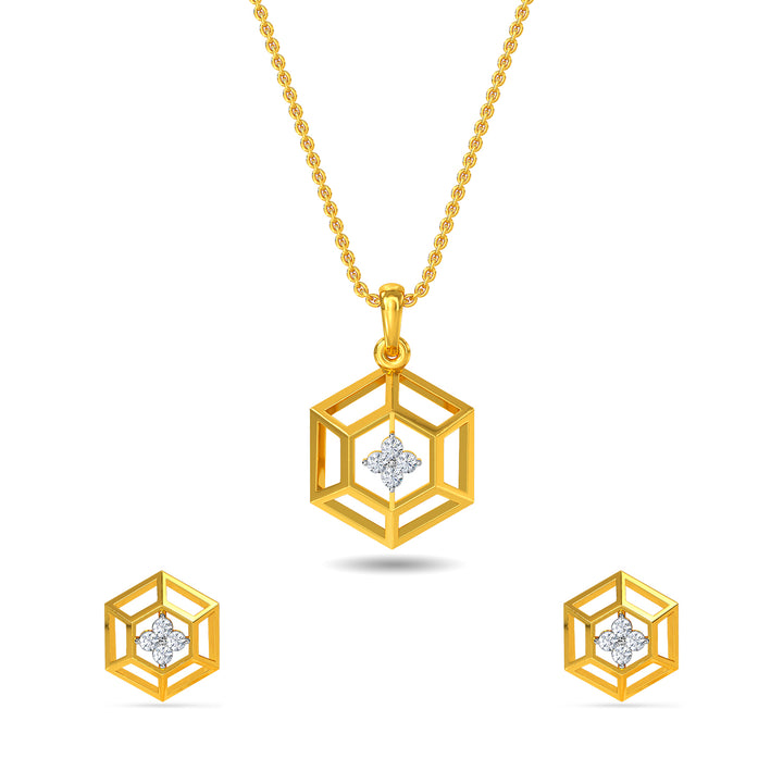 Luisa Diamond Pendant Set