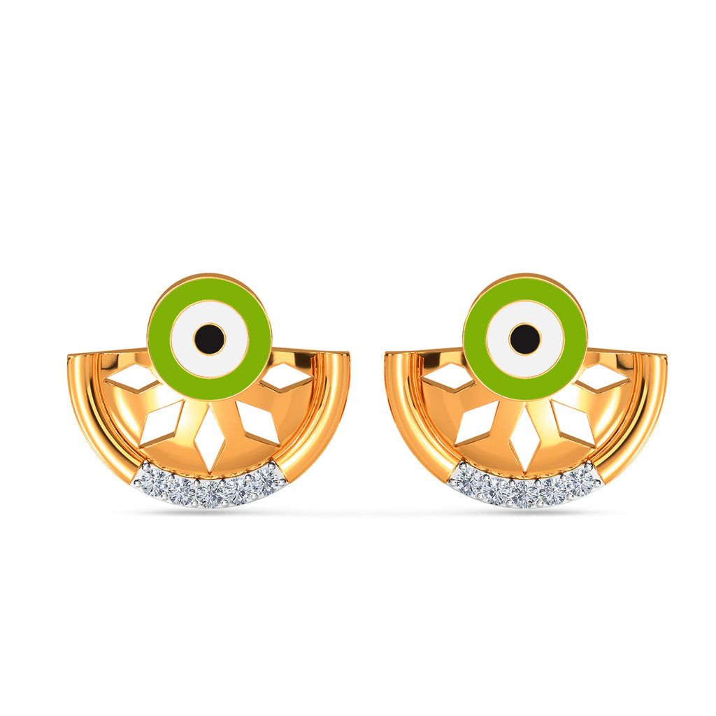 Elnara Evil Eye Diamond Earring