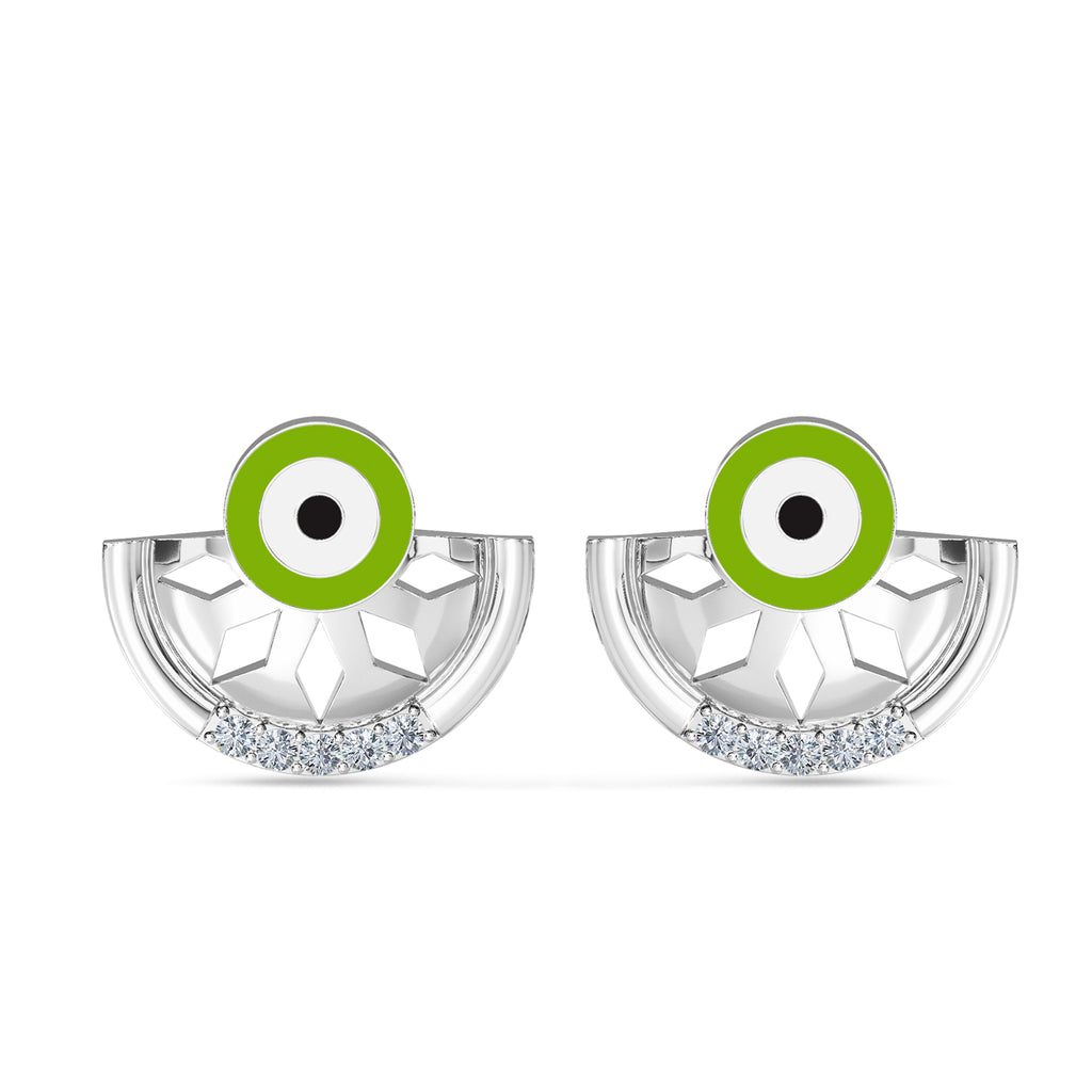 Elnara Evil Eye Diamond Earring