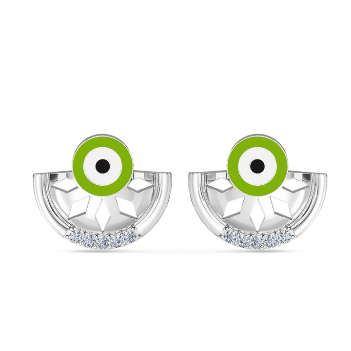 Elnara Evil Eye Diamond Earring
