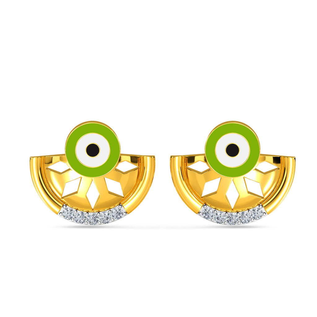 Elnara Evil Eye Diamond Earring
