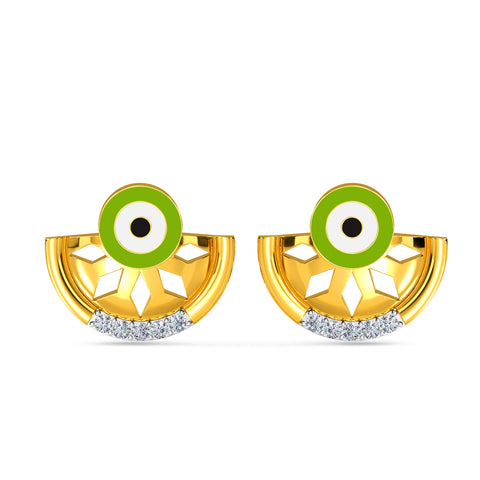 Elnara Evil Eye Diamond Earring