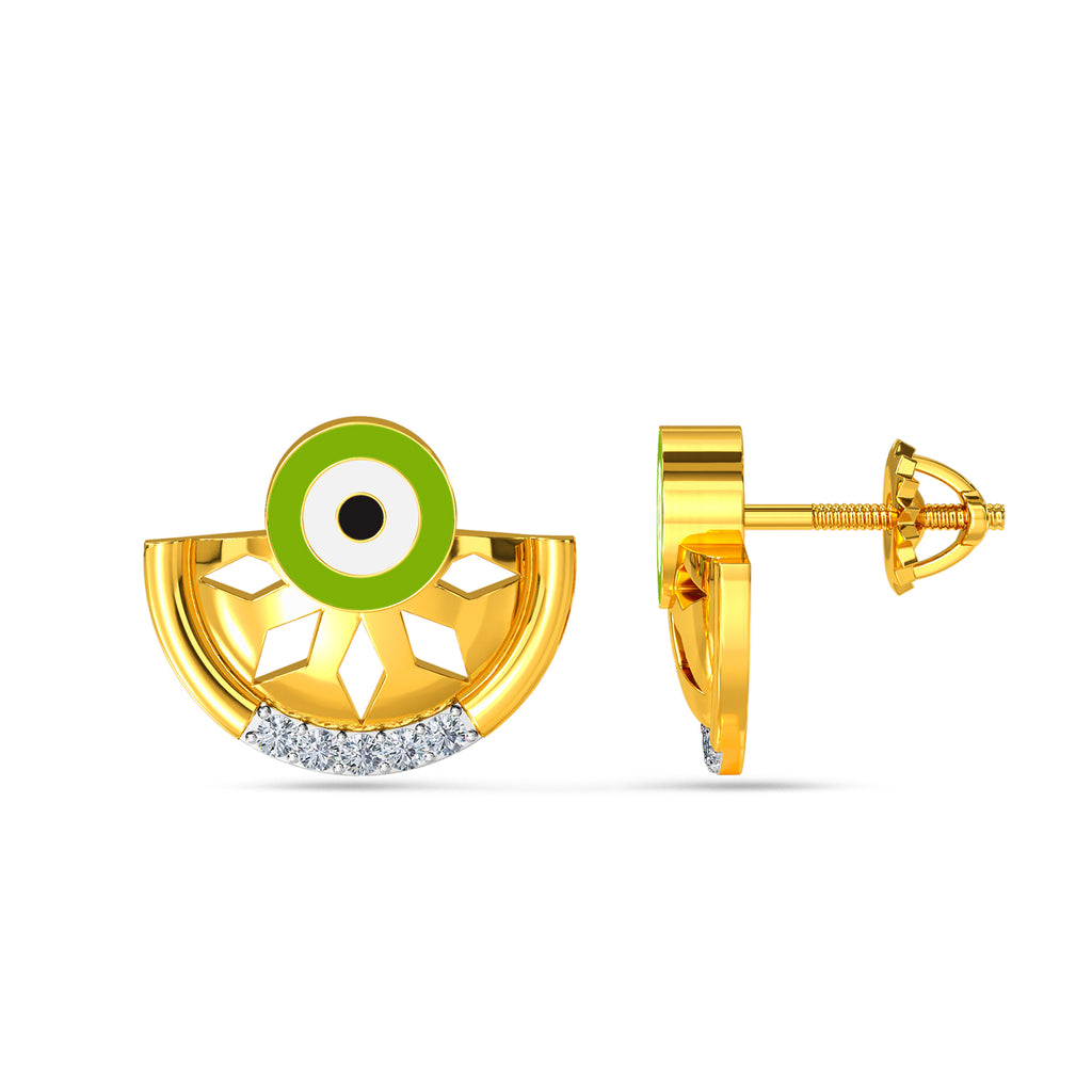 Elnara Evil Eye Diamond Earring