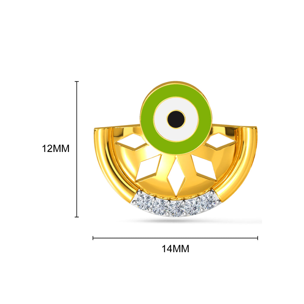 Elnara Evil Eye Diamond Earring