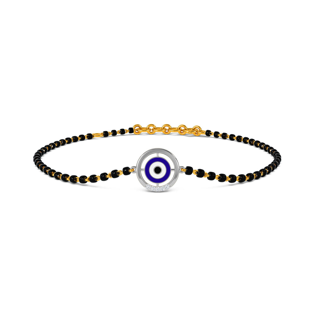 Runi Evil Eye Mangalsutra Diamond Bracelet