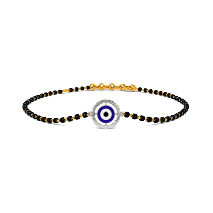Runi Evil Eye Mangalsutra Diamond Bracelet