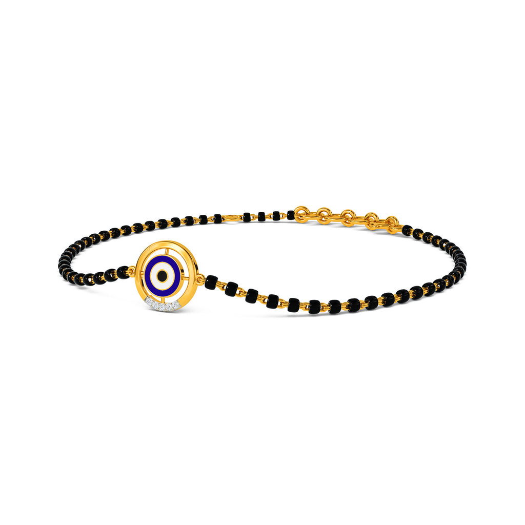 Runi Evil Eye Mangalsutra Diamond Bracelet