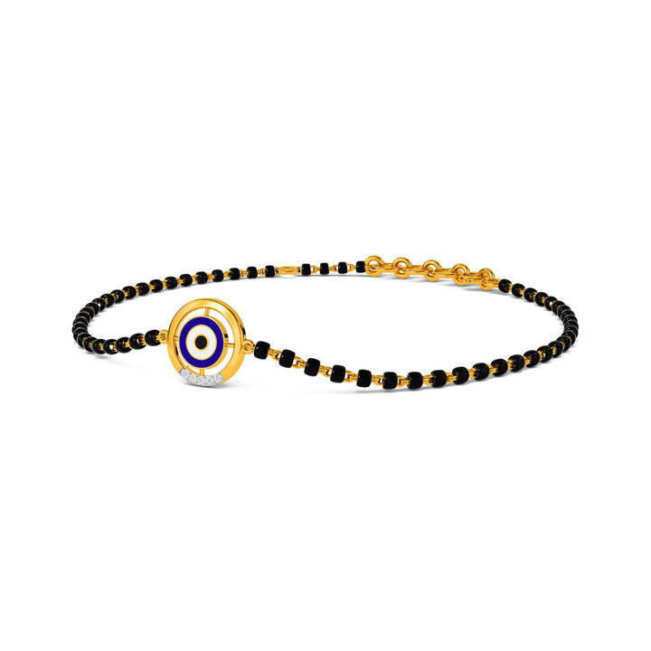 Runi Evil Eye Mangalsutra Diamond Bracelet